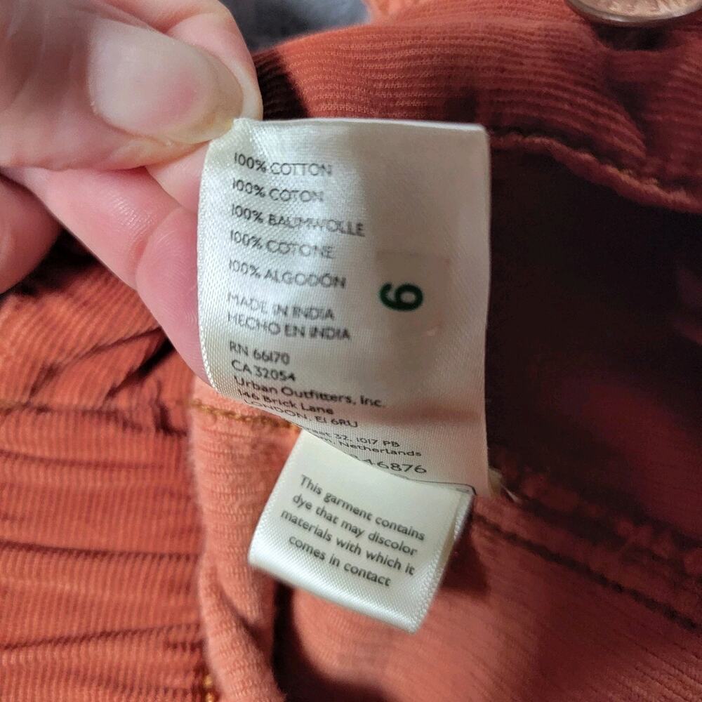 We The Free Wide Leg Corduroy Pants in Rust - Picture 12 of 12